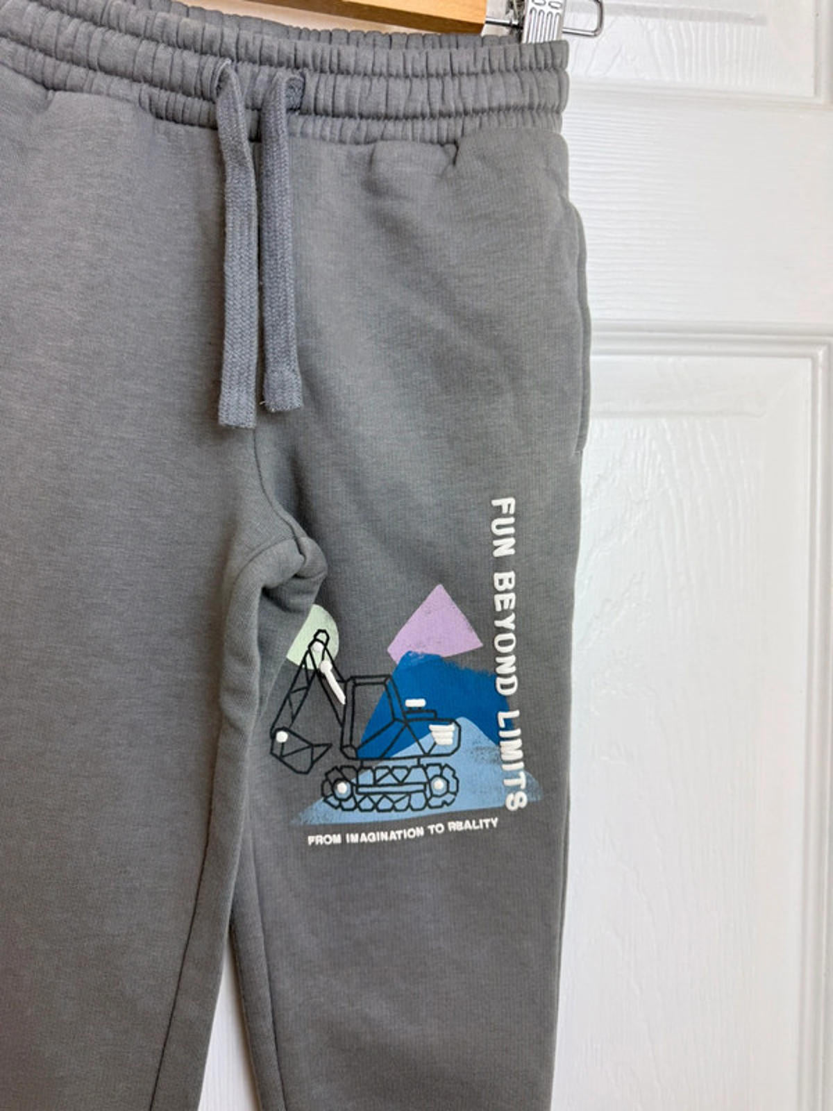 NEW Ex MS Grey Cotton Rich Digger Joggers - Boys 2 - 8 Years - Back On The Shelves High Street Discount Outlet Online UK
