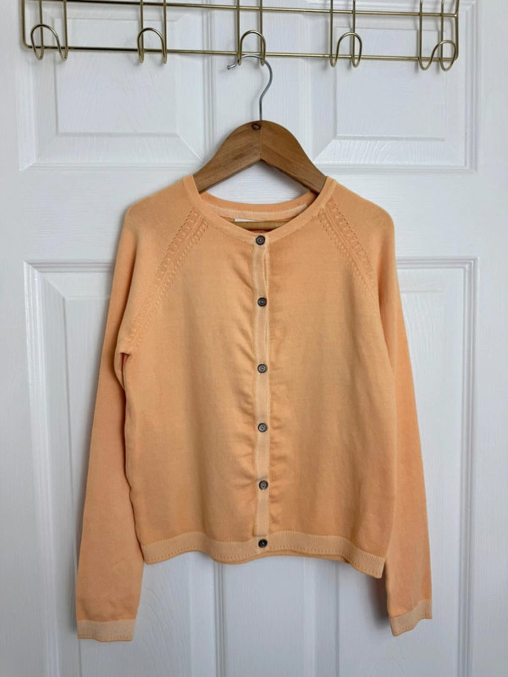 NEW Ex NXT Orange Fine Knit Button Cardigan - Girls 8 Years - Back On The Shelves High Street Discount Outlet Online UK