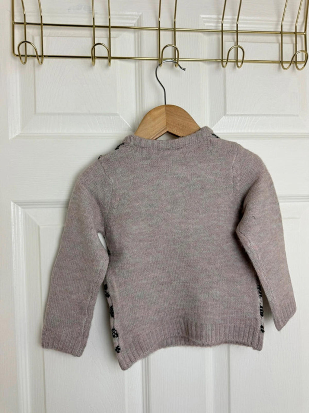 Palomino Kids Blush Pink & Black Diamond Knit Jumper - Unisex 18 - 24 Months - Back On The Shelves High Street Discount Outlet Online UK