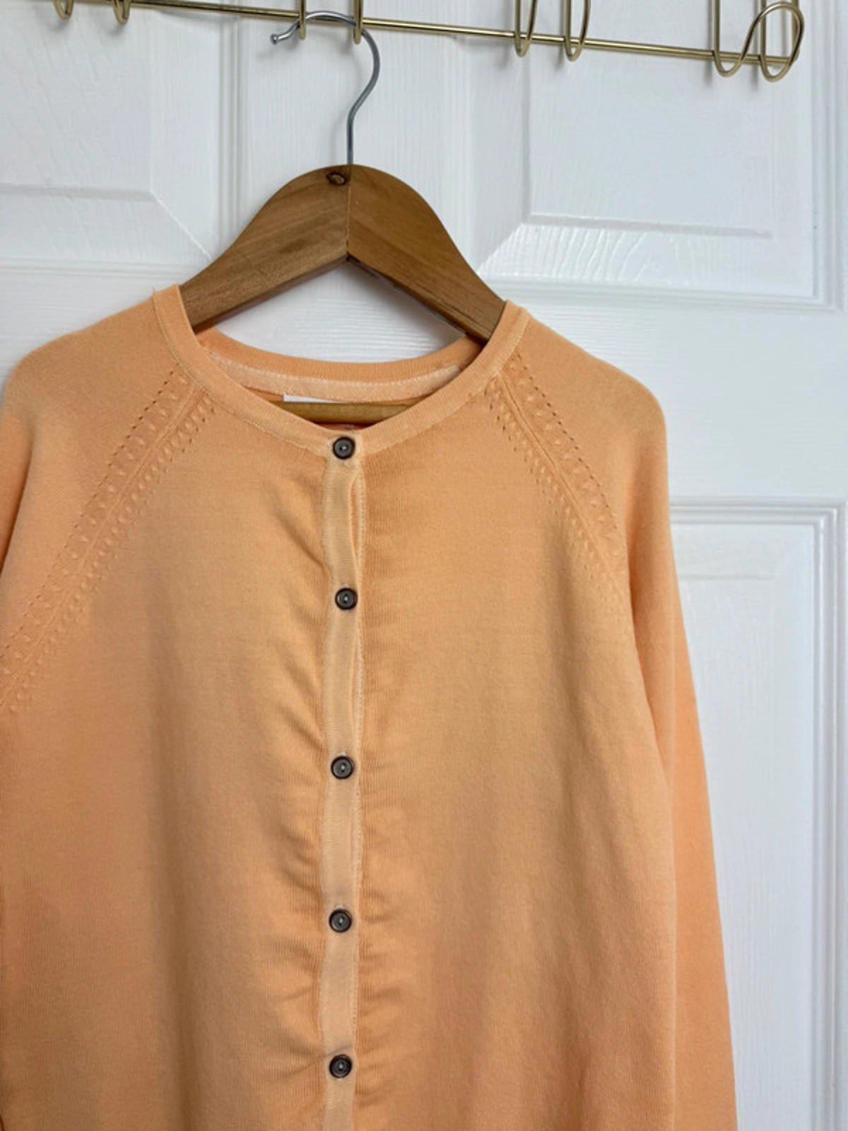 NEW Ex NXT Orange Fine Knit Button Cardigan - Girls 8 Years - Back On The Shelves High Street Discount Outlet Online UK