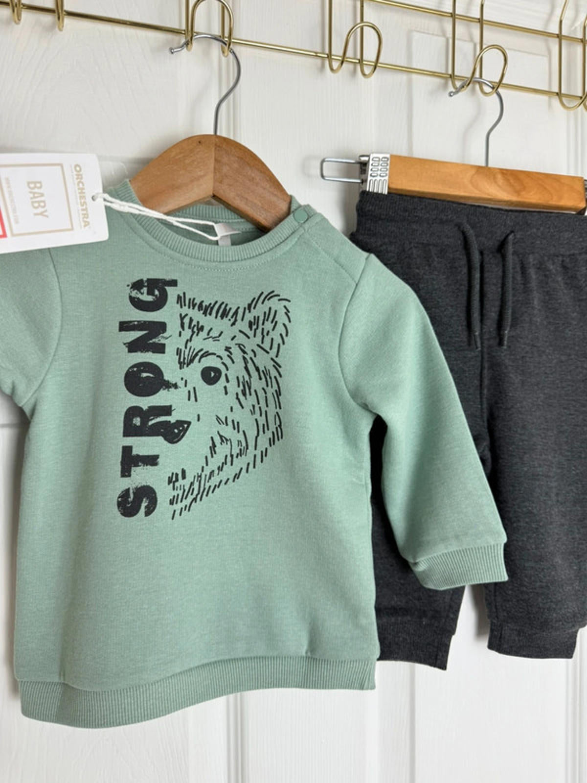 Orchestra Baby Boy Outfit 9 Months | Jumper & Joggers Set | New With Tags - Back On The Shelves High Street Discount Outlet Online UK