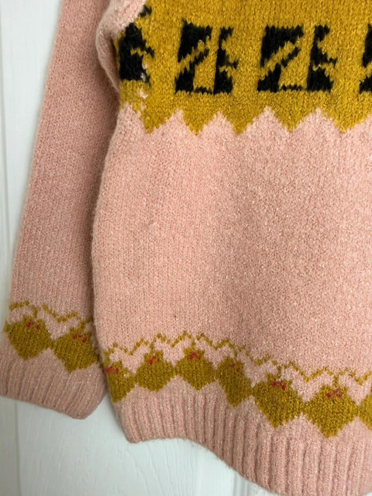 Palomino Kids Pink Fair Isle Knit Jumper - Unisex 3 Years - Back On The Shelves High Street Discount Outlet Online UK