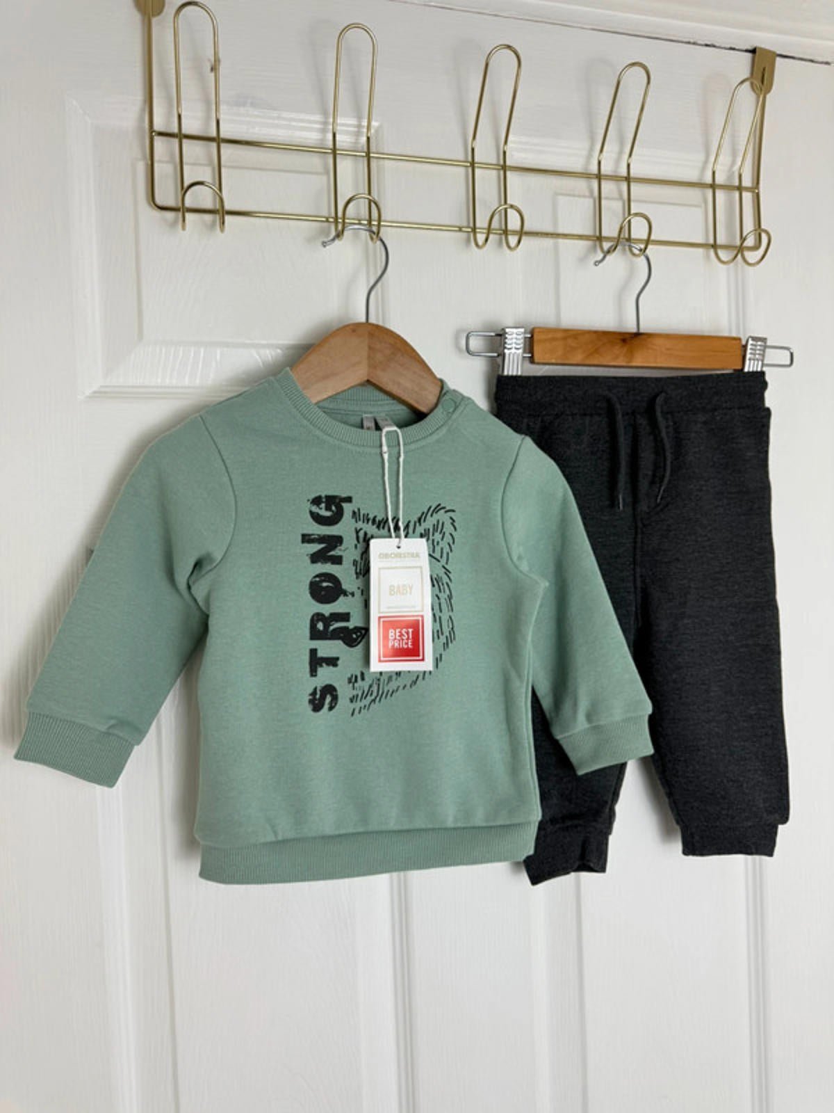 Orchestra Baby Boy Outfit 12 Months | Jumper & Joggers Set | New With Tags - Back On The Shelves High Street Discount Outlet Online UK