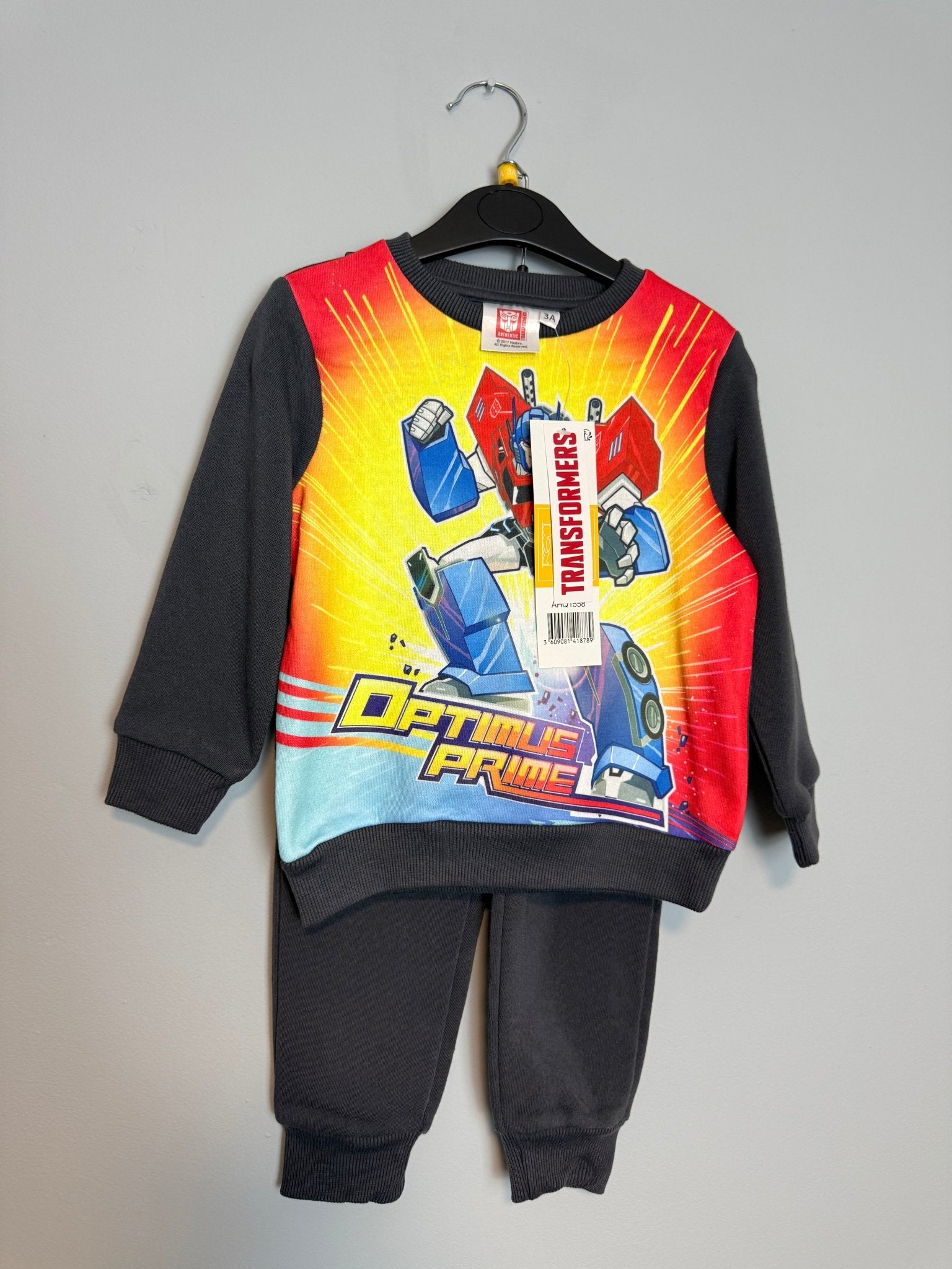 Transformers Optimus Prime Kids Tracksuit Outfit - Boys 3 - 8 Years - Back On The Shelves High Street Discount Outlet Online UK