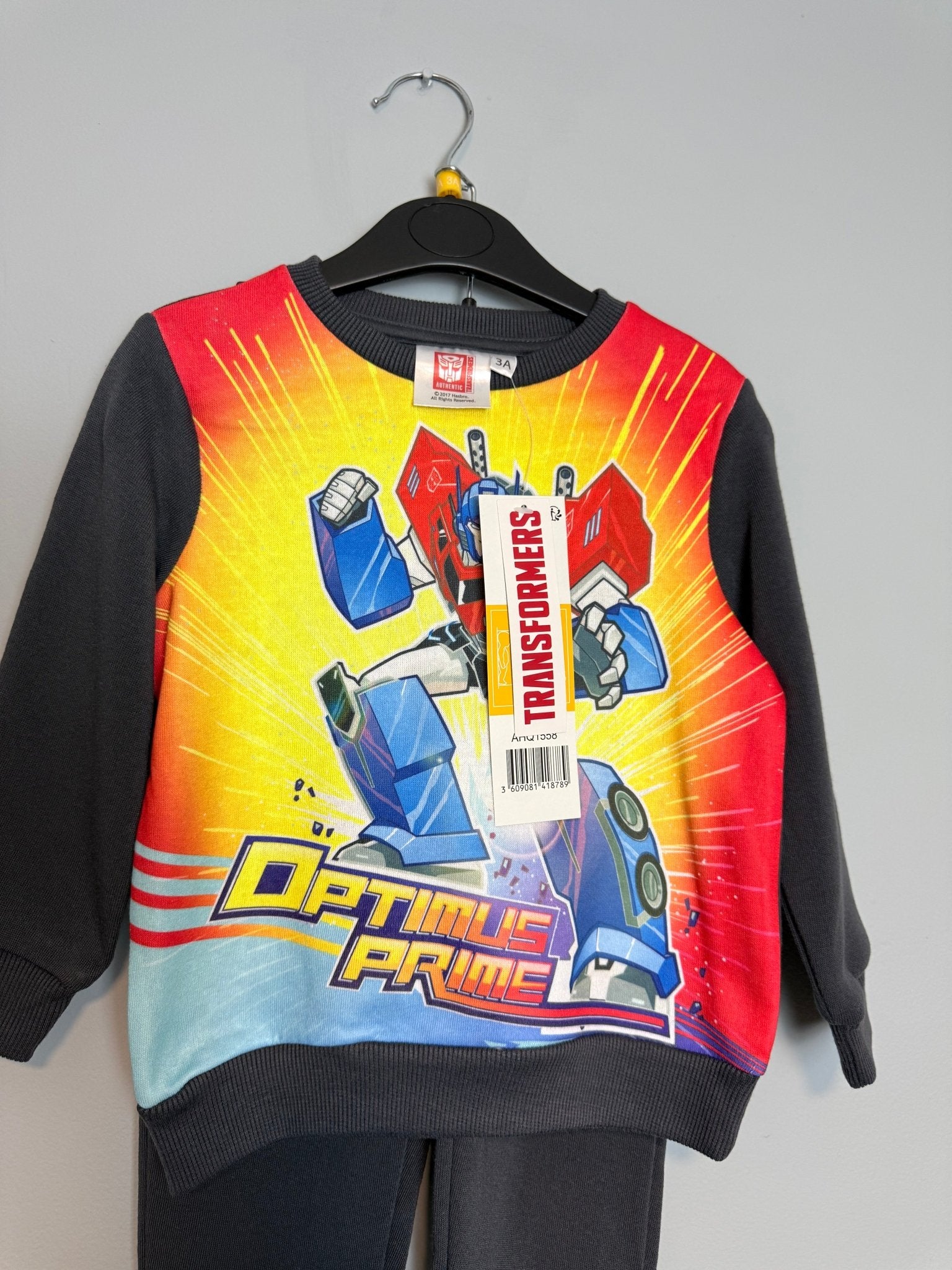 Transformers Optimus Prime Kids Tracksuit Outfit - Boys 3 - 8 Years - Back On The Shelves High Street Discount Outlet Online UK