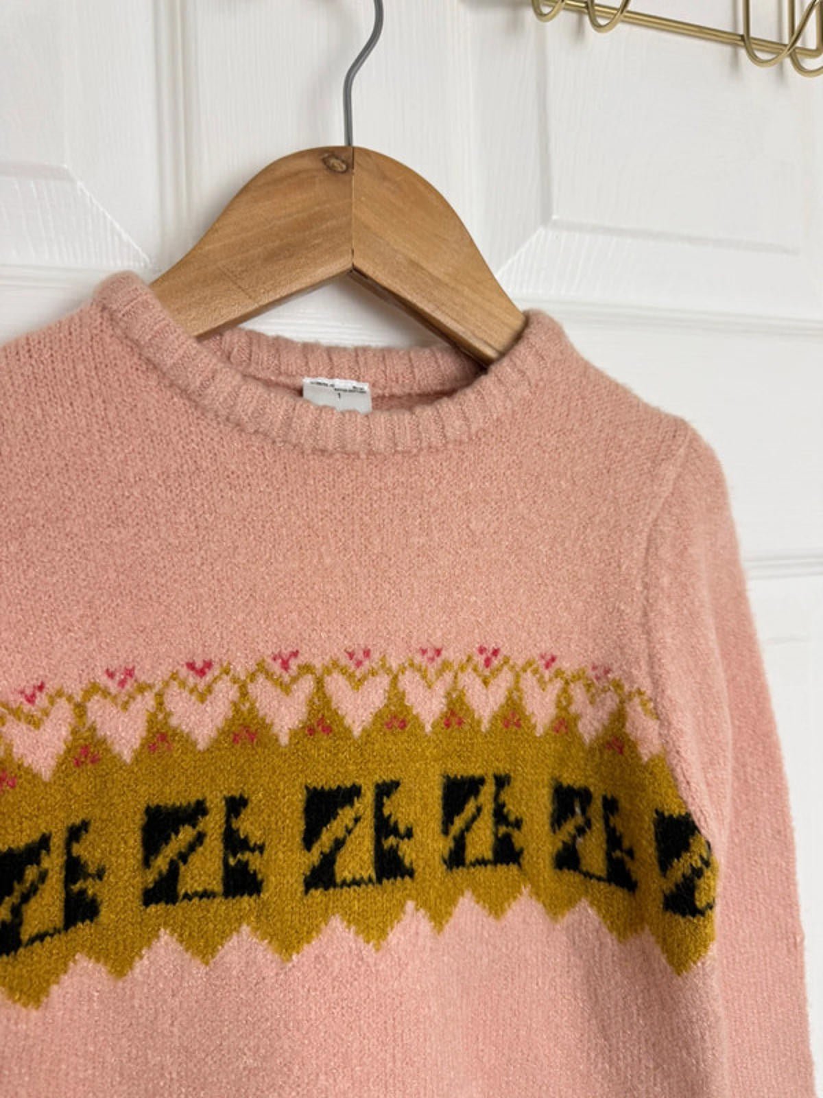 Palomino Kids Pink Fair Isle Knit Jumper - Unisex 3 Years - Back On The Shelves High Street Discount Outlet Online UK