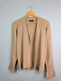 Ladies Ex MS Gold Shimmer Open Cardigan - Size M - Back On The Shelves High Street Discount Outlet Online UK