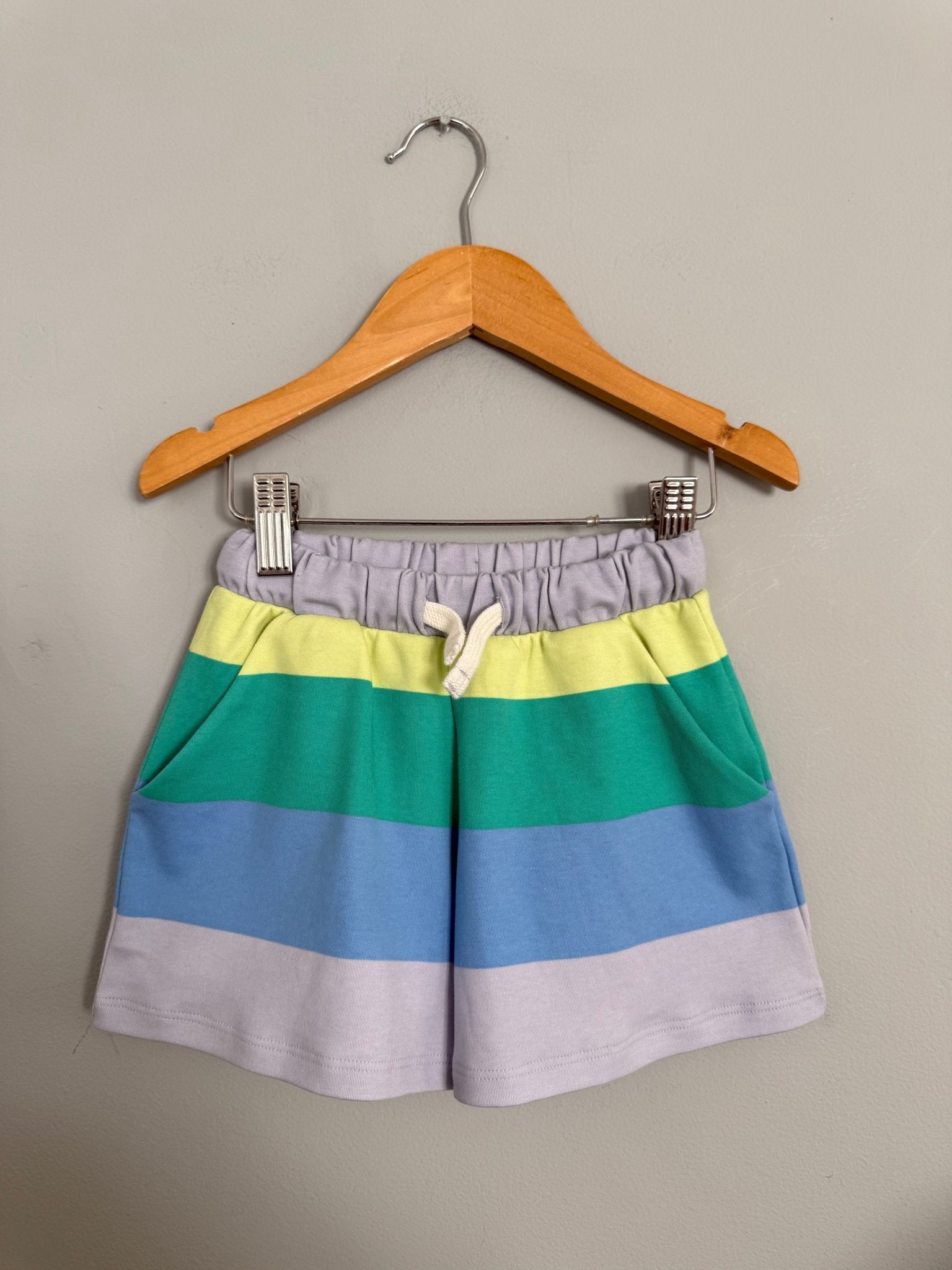 NEW Ex MS 100% Cotton Striped Shorts - Unisex 2 - 8 Years - Back On The Shelves High Street Discount Outlet Online UK