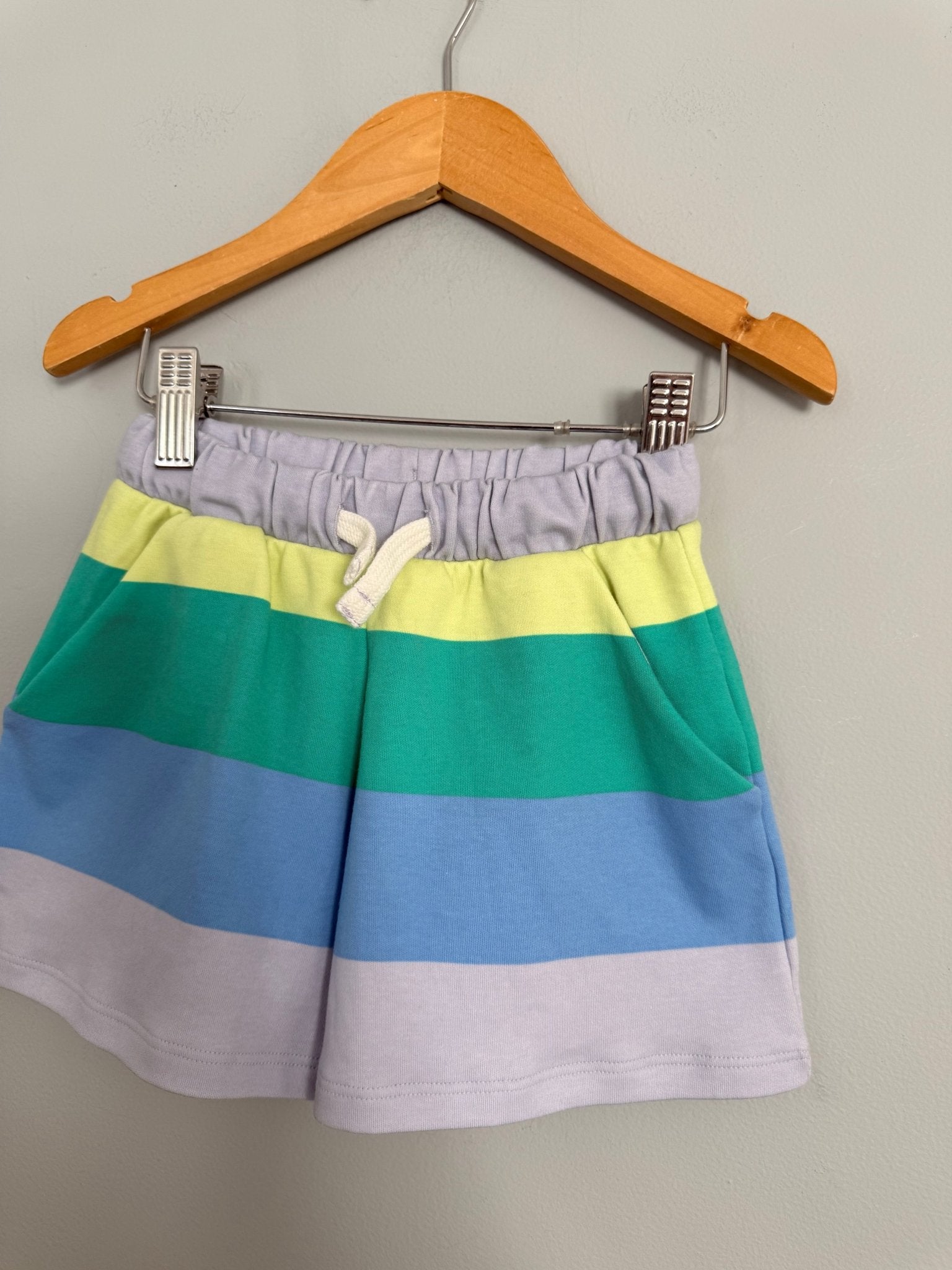 NEW Ex MS 100% Cotton Striped Shorts - Unisex 2 - 8 Years - Back On The Shelves High Street Discount Outlet Online UK