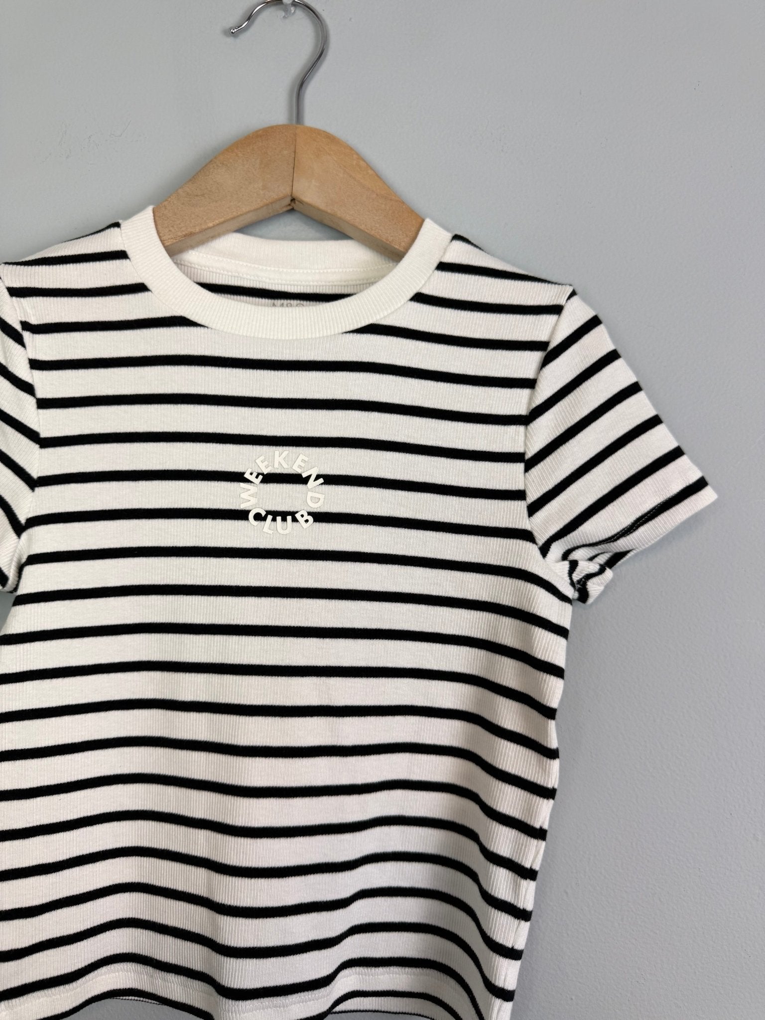 NEW Ex MS Striped Short Sleeve Top - Girls 2 - 16 Years - Back On The Shelves High Street Discount Outlet Online UK