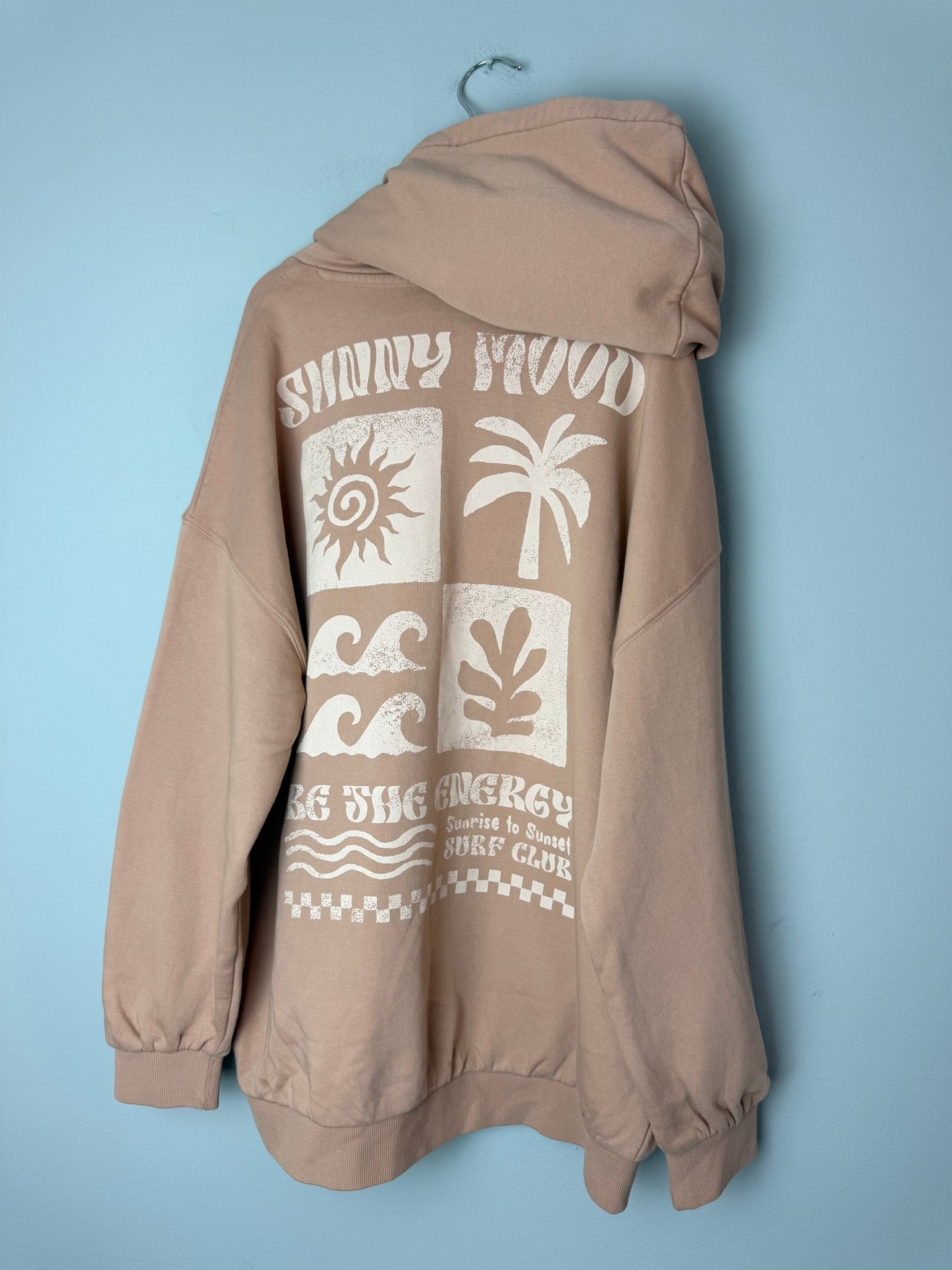 NEW Ex MS Surf Club Sand Hoodie - Unisex 7 - 14 Years - Back On The Shelves High Street Discount Outlet Online UK