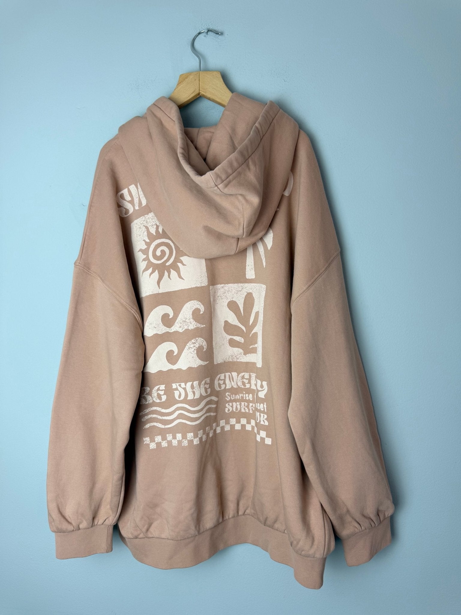 NEW Ex MS Surf Club Sand Hoodie - Unisex 7 - 14 Years - Back On The Shelves High Street Discount Outlet Online UK