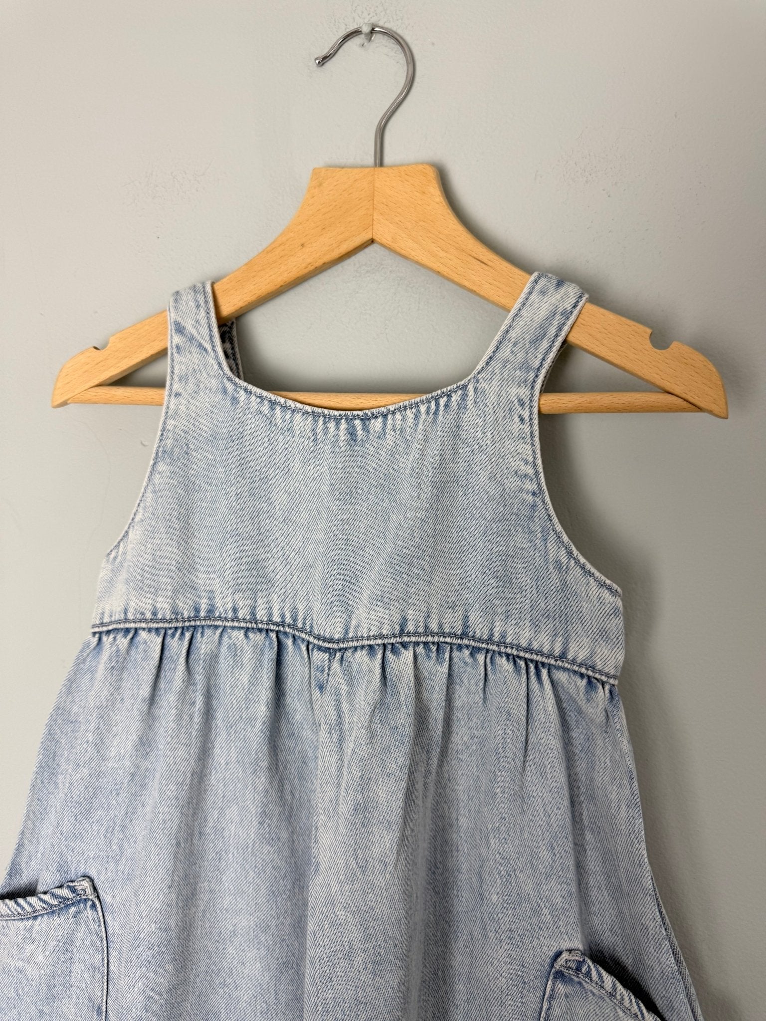NEW Ex NXT 100% Cotton Denim Playsuit - Girls 3 - 12 Years - Back On The Shelves High Street Discount Outlet Online UK