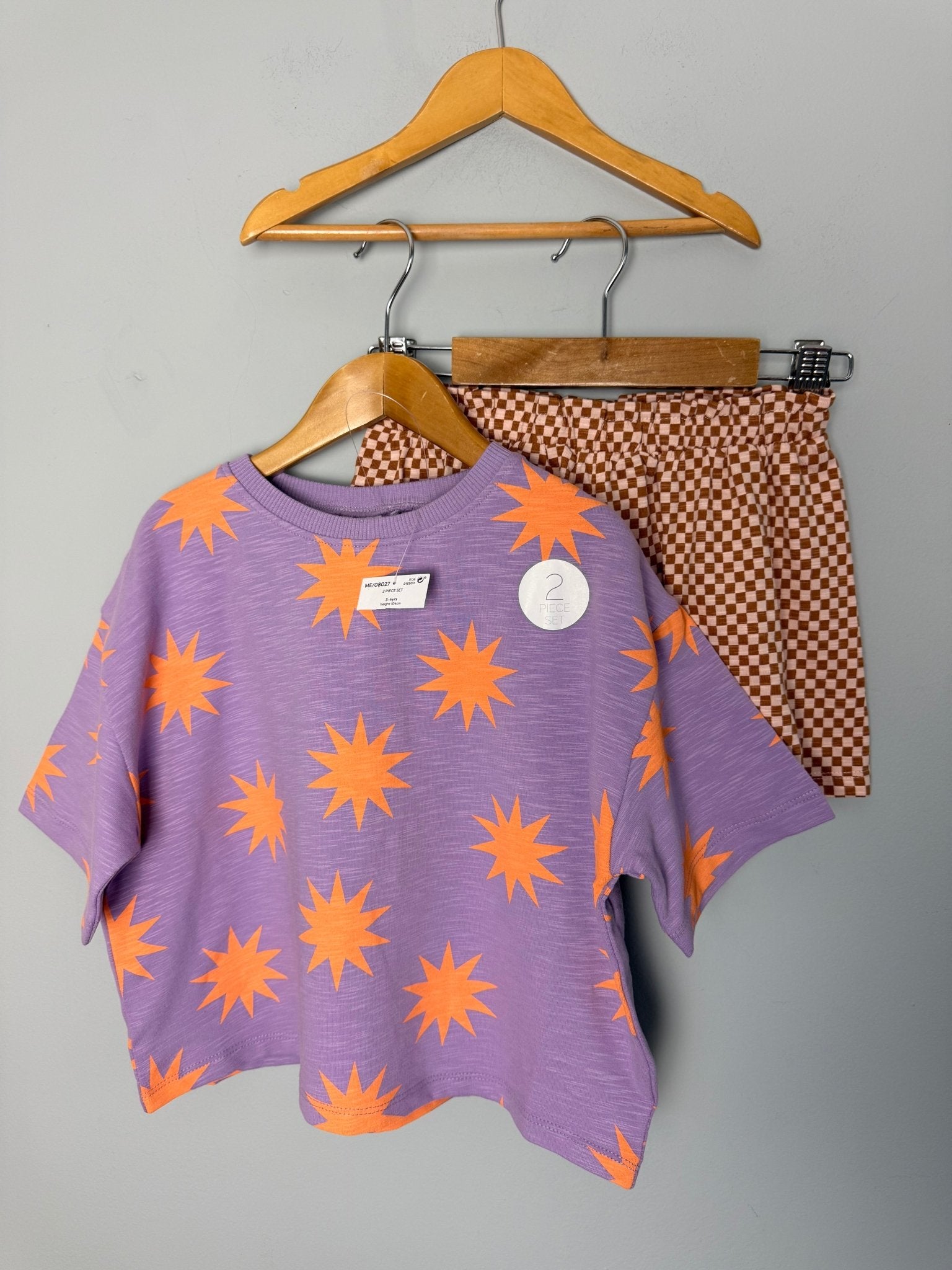 NEW Ex NXT Oversized Top & Shorts Set - Girls 9m - 7Y - Back On The Shelves High Street Discount Outlet Online UK