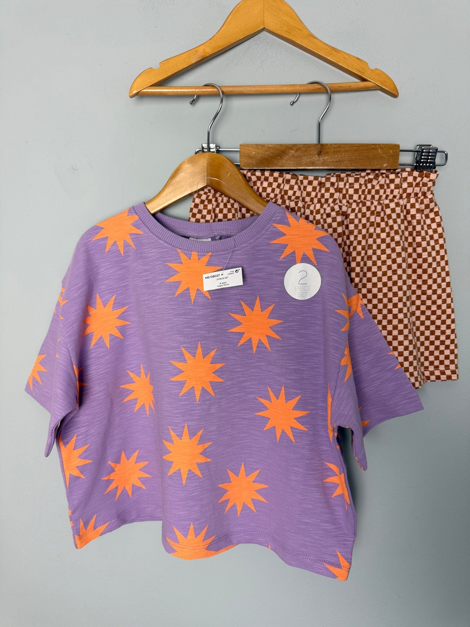NEW Ex NXT Oversized Top & Shorts Set - Girls 9m - 7Y - Back On The Shelves High Street Discount Outlet Online UK
