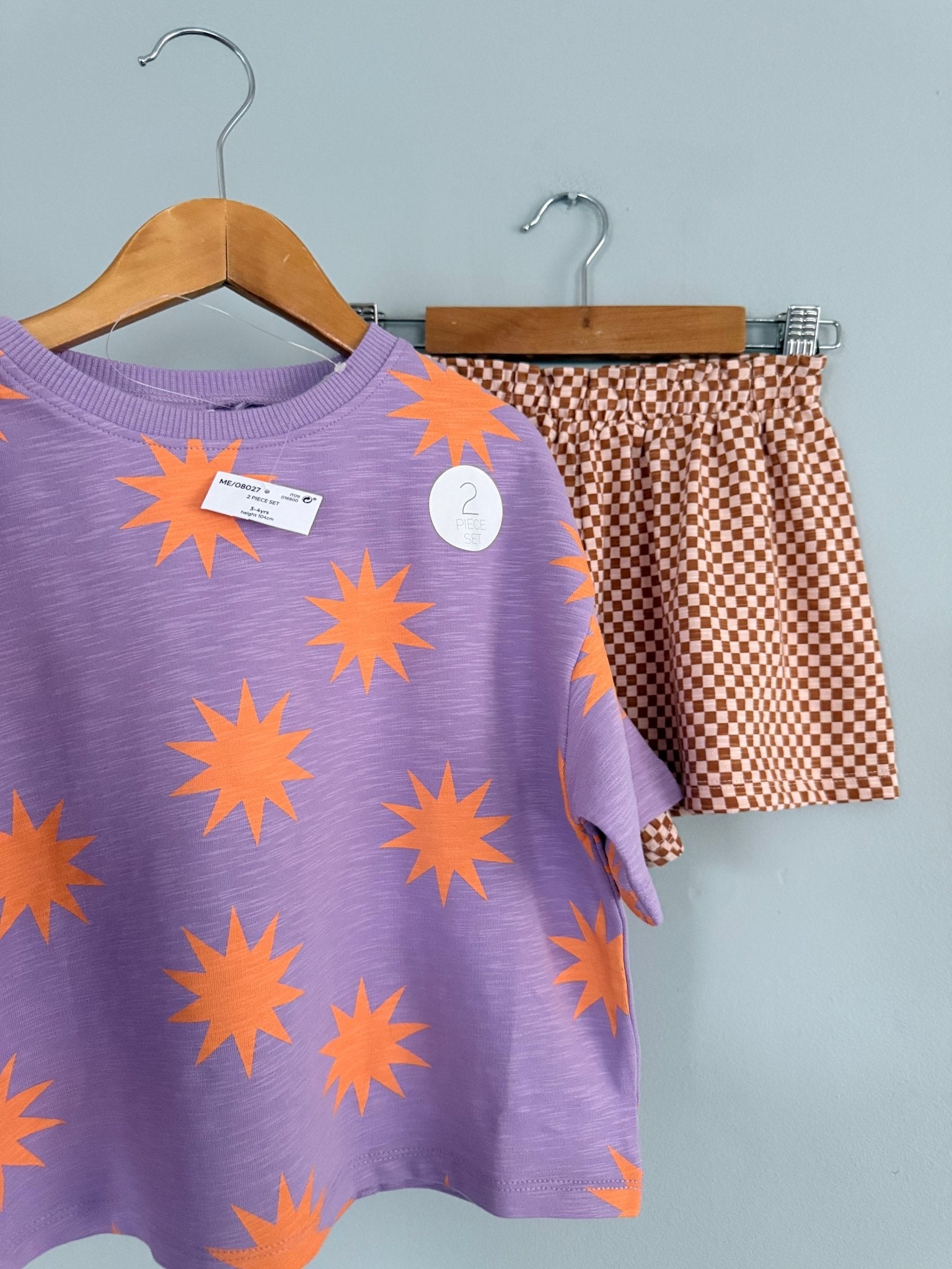 NEW Ex NXT Oversized Top & Shorts Set - Girls 9m - 7Y - Back On The Shelves High Street Discount Outlet Online UK
