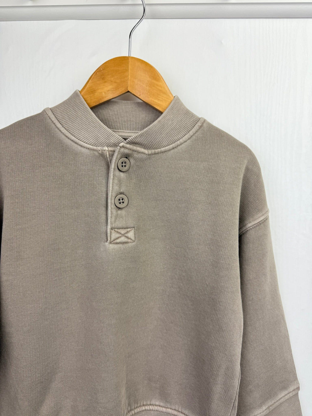 NEW M*S Brown/Grey Button Sweater - Boys 2 - 8 Years - Back On The Shelves High Street Discount Outlet Online UK